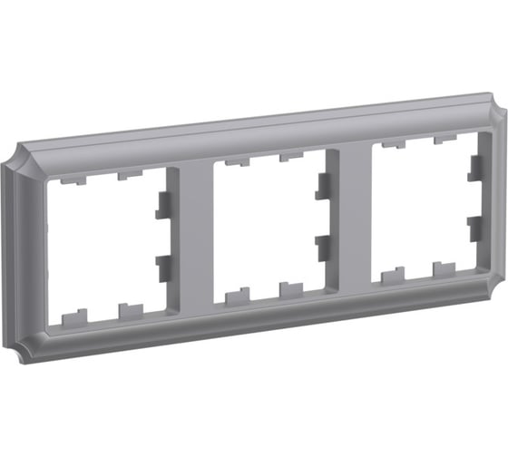 3-постовая рамка Systeme Electric Atlasdesign antique, универсальная, сталь ATN100903