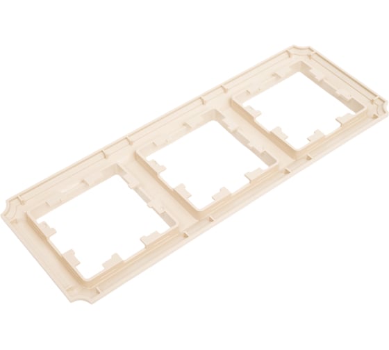 3-постовая рамка Systeme Electric Atlasdesign antique, универсальная, бежевый ATN100203
