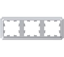 3-постовая рамка Systeme Electric Atlasdesign antique, универсальная, алюминий ATN100303