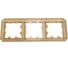3-постовая рамка Systeme Electric Atlasdesign antique, универсальная, золото ATN101603 3