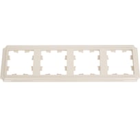 4-постовая рамка Systeme Electric Atlasdesign antique, универсальная, бежевый ATN100204