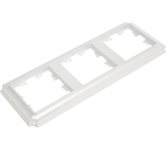 3-постовая рамка Systeme Electric Atlasdesign antique, универсальная, жемчуг ATN100403