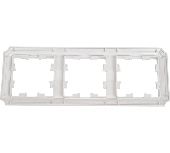 3-постовая рамка Systeme Electric Atlasdesign antique, универсальная, жемчуг ATN100403