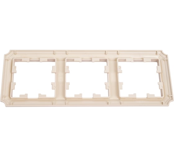 3-постовая рамка Systeme Electric Atlasdesign antique, универсальная, песочный ATN101203