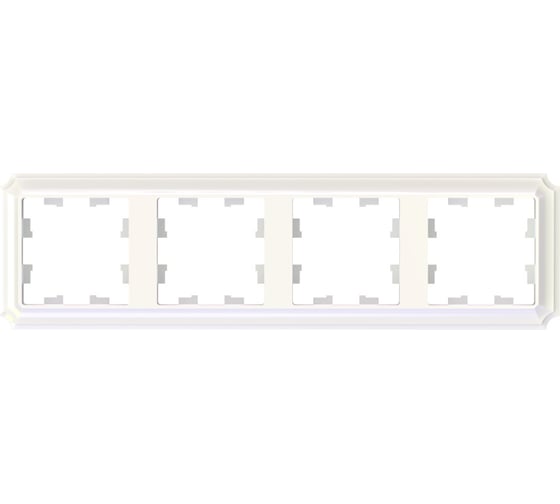 4-постовая рамка Systeme Electric Atlasdesign antique, универсальная, жемчуг ATN100404 1