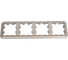 4-постовая рамка Systeme Electric Atlasdesign antique, универсальная, шампань ATN100504 1