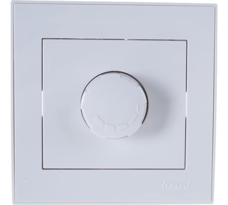 Диммер LEZARD RAIN 500 Вт с фильтром и предохранит белый 703-0202-117