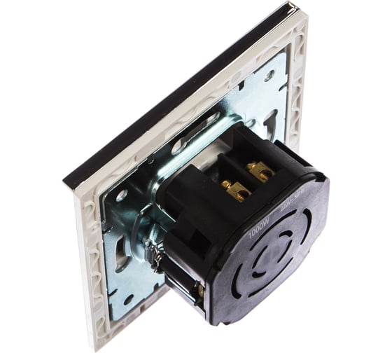 Диммер LEZARD RAIN 1000W белый с бок. вст. хром 703-0225-157