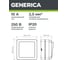 Выключатель GENERICA ОКТАВА 1кл кноп. 10А белый EVO13-K01-10-DC 4