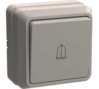 Выключатель GENERICA ОКТАВА 1кл кноп. 10А кремовый EVO13-K33-10-DC