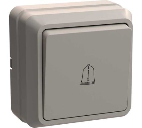 Выключатель GENERICA ОКТАВА 1кл кноп. 10А кремовый EVO13-K33-10-DC