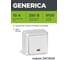 Выключатель GENERICA ОКТАВА 1-кл нар.бел. с инд EVO11-K01-10-DC 2