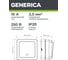Выключатель GENERICA ОКТАВА 1-кл нар.бел. с инд EVO11-K01-10-DC 4