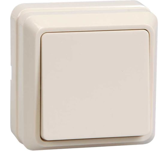 Выключатель GENERICA ОКТАВА 1кл 10А нар. кремовый EVO10-K33-10-DC 1
