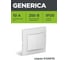 Выключатель GENERICA КВАРТА 2кл в сборе скр,бел EVK20-K01-10-DM 2
