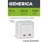 Выключатель GENERICA ОКТАВА 2-кл нар.бел. с инд EVO21-K01-10-DC 1