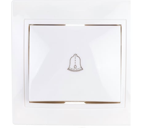 Выключатель GENERICA КВАРТА 1кл кноп. 10А белый EVK13-K01-10-DM