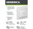 Выключатель GENERICA КВАРТА 1кл кноп. 10А белый EVK13-K01-10-DM 3