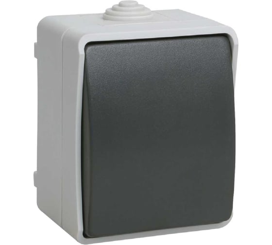 1-кнопочный выключатель IEK ФОРС наружный монтаж IP54 EVS13-K03-10-54-DC