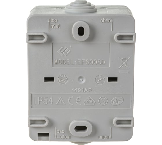 1-кнопочный выключатель IEK ФОРС наружный монтаж IP54 EVS13-K03-10-54-DC
