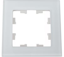 1-ая рамка Systeme Electric Atlasdesign nature натуральное стекло белый ATN360101