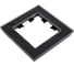 1-ая рамка Systeme Electric Atlasdesign nature натуральное стекло черный ATN361001 2
