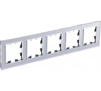 5-ая рамка Systeme Electric Atlasdesign nature стекло алюминий ATN320305