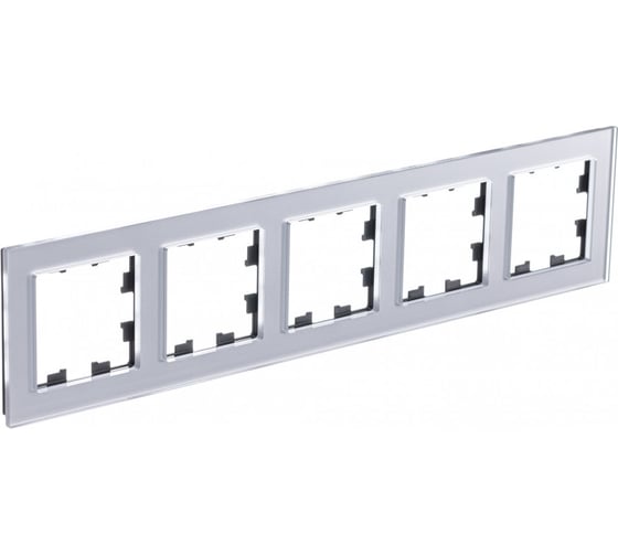 5-ая рамка Systeme Electric Atlasdesign nature стекло алюминий ATN320305