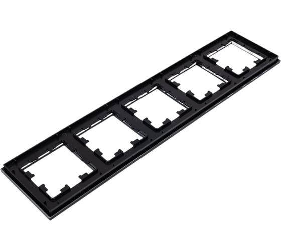 5-ая рамка Systeme Electric Atlasdesign nature стекло черный ATN321005