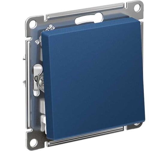 1 клавишный выключатель Systeme Electric Atlasdesign аквамарин 2-полюсн, 10а, механизм ATN001121 1