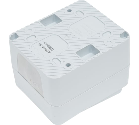 2-клавишный выключатель Systeme Electric Atlasdesign profi ip54 о/у 10 ах, серый ATN543051