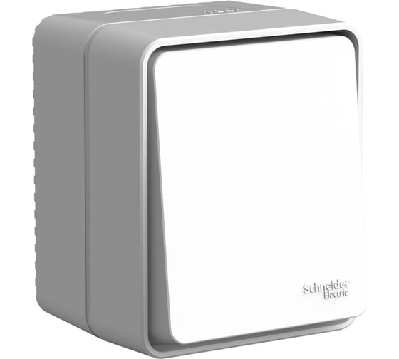 1-клавишный переключатель Systeme Electric Atlasdesign profi ip54 о/у 10 ах, серый ATN543061