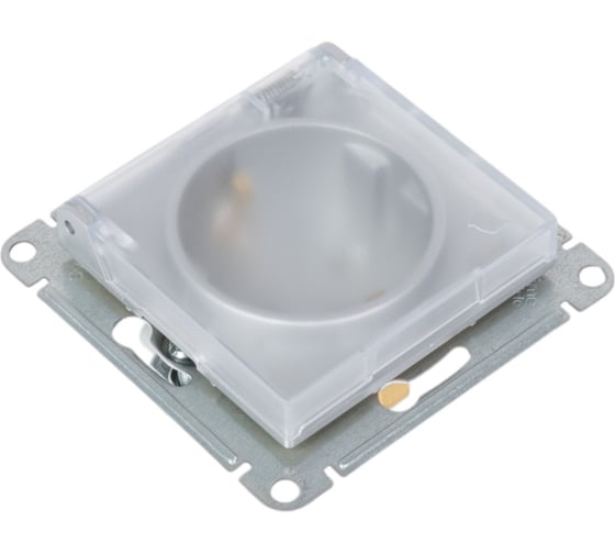 Розетка Systeme Electric Atlasdesign aqua алюминий с/з со шт. с крышкой, 16а, ip44 ATN440346