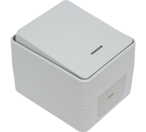 1-клавишный выключатель Systeme Electric Atlasdesign profi ip54 о/у с подсветкой 10 ах, серый ATN543013