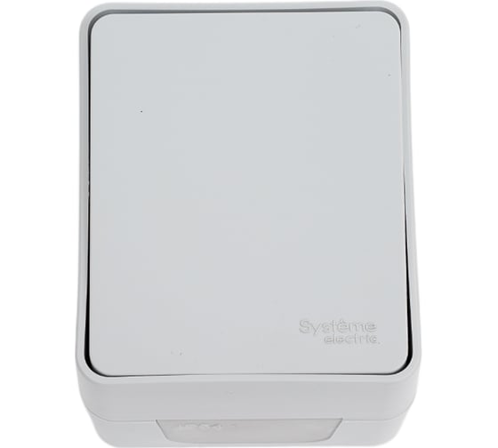 1-клавишный выключатель Systeme Electric Atlasdesign profi ip54 о/у 10 ах, серый ATN543011