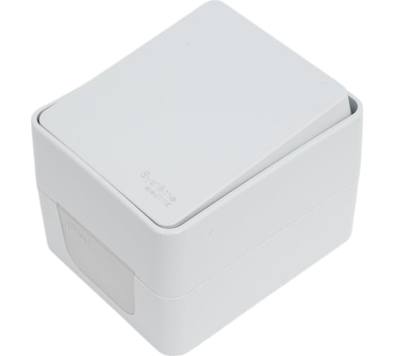 1-клавишный выключатель Systeme Electric Atlasdesign profi ip54 о/у 10 ах, серый ATN543011