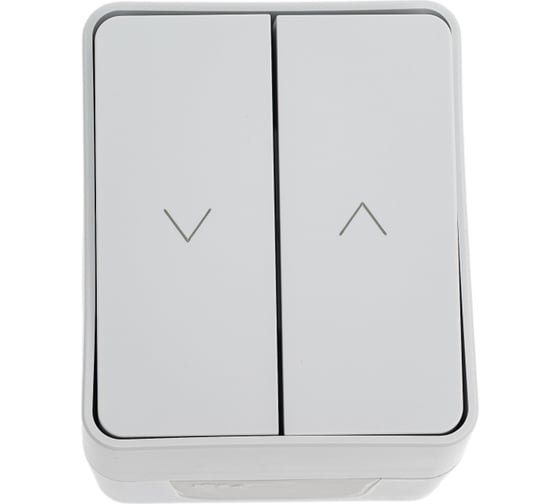 2-клавишный выключатель для жалюзи Systeme Electric Atlasdesign profi ip54 2хсх.4, серый ATN543019 1
