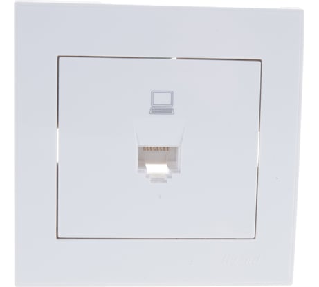 Компьютерная розетка LEZARD RAIN белый 703-0202-139