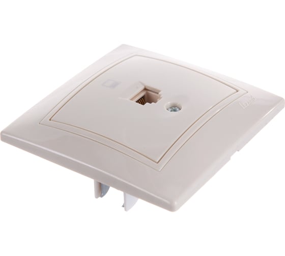 Компьютерная розетка LEZARD MIRA крем со вставкой 701-0303-139