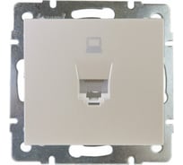 Компьютерная розетка LEZARD RAIN жемчужно-белый перламутр 703-3088-139
