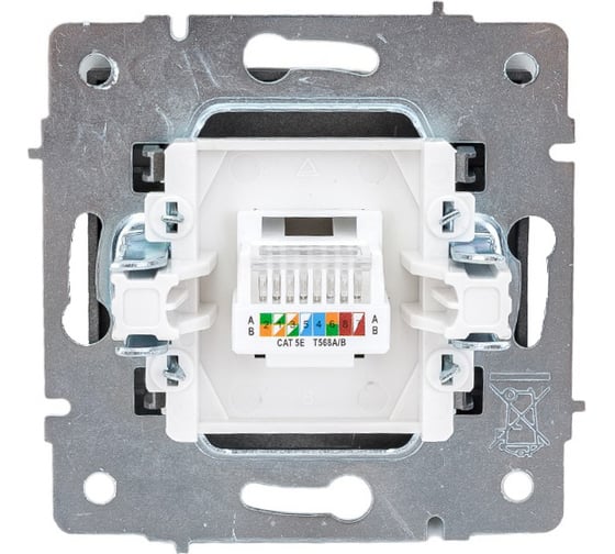 Компьютерная розетка LEZARD RAIN цв. черный графит матовый 703-4188-139