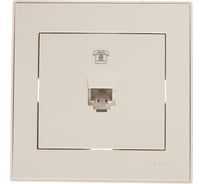 Телефонная розетка LEZARD RAIN евро белый 703-0202-137