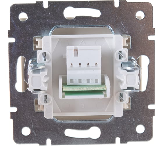 Телефонная розетка LEZARD RAIN евро крем 703-0388-137