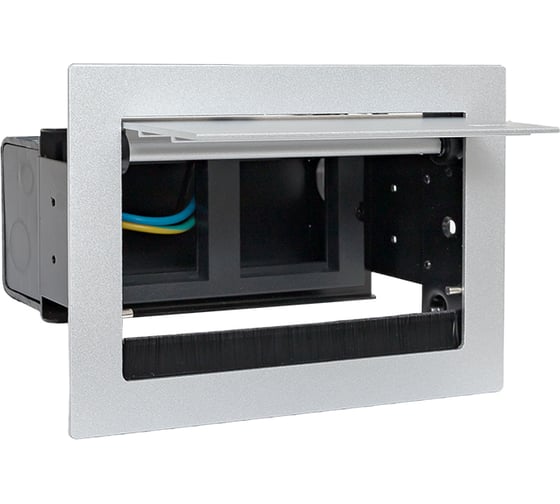 Встраиваемый настольный лючок EKF 4 модуля, C-Line cl-vnl-4-s