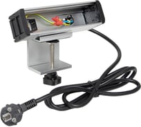 Встраиваемый настольный розеточный блок EKF для крепления к столу, 8 модулей, C-Line cl-vnbco-8-s