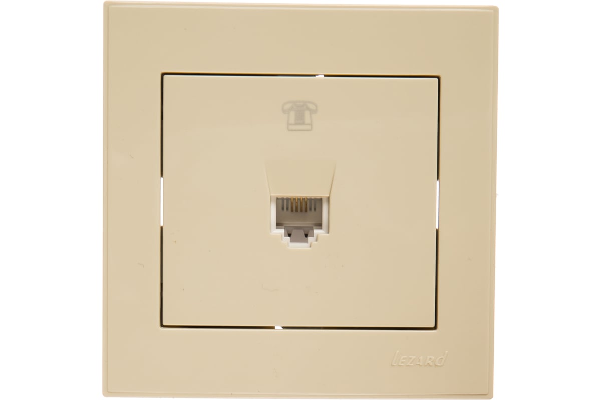 Телефонная розетка LEZARD RAIN евро крем 703-0303-137 - выгодная цена ...