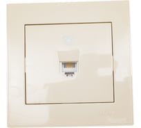 Телефонная розетка LEZARD RAIN евро крем 703-0303-137