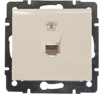 Телефонная розетка LEZARD RAIN евро белая 703-0288-137