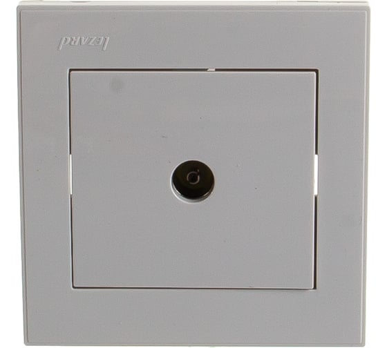 Телевизионная розетка LEZARD RAIN оконечная белый 703-0202-130