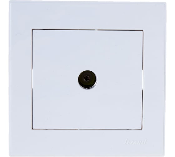 Телевизионная розетка LEZARD RAIN проходная белый 703-0202-129 1